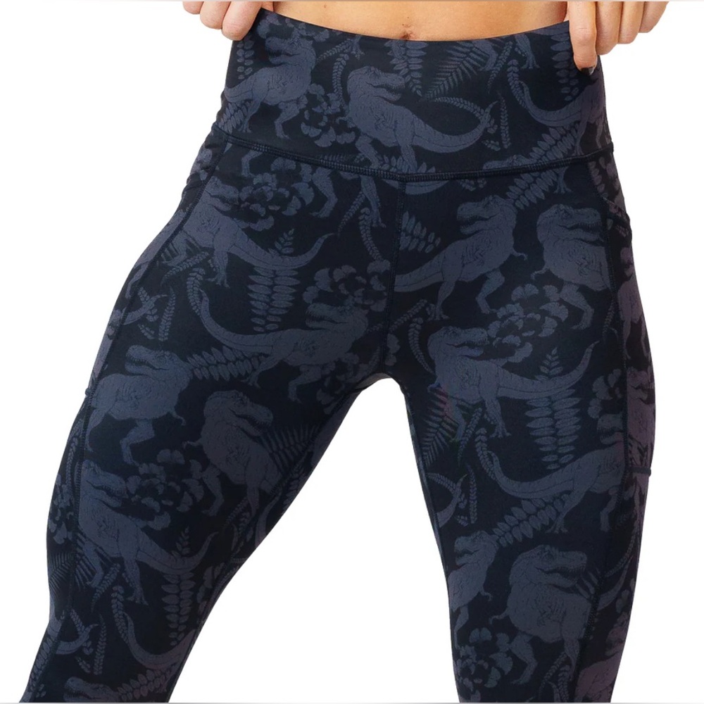 CVG *NWOT* Women's T-Flex Dinosaur Print Full Length Leggings - Picture 3 of 12
